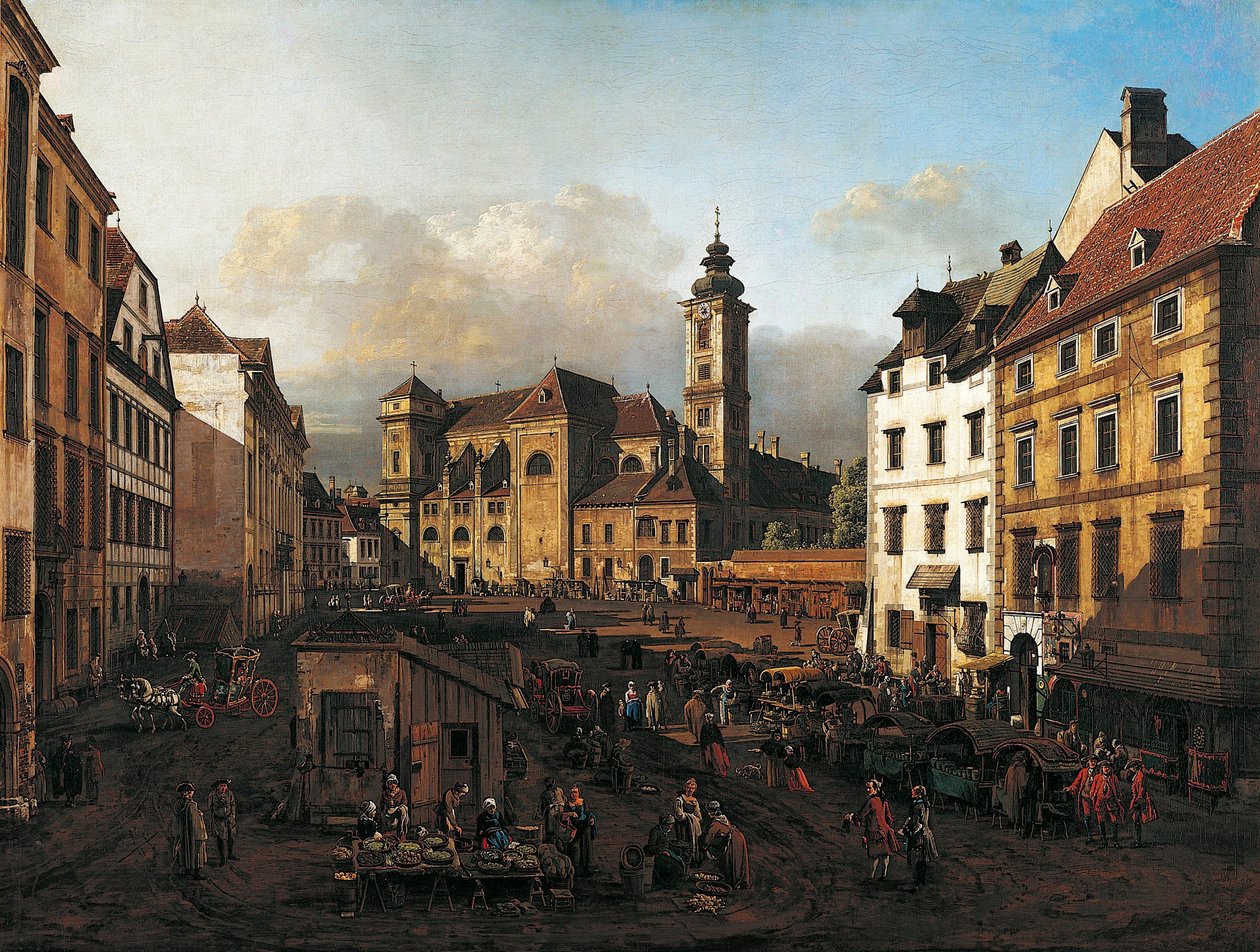 Freyung Square from the south-east by Bernardo Bellotto
