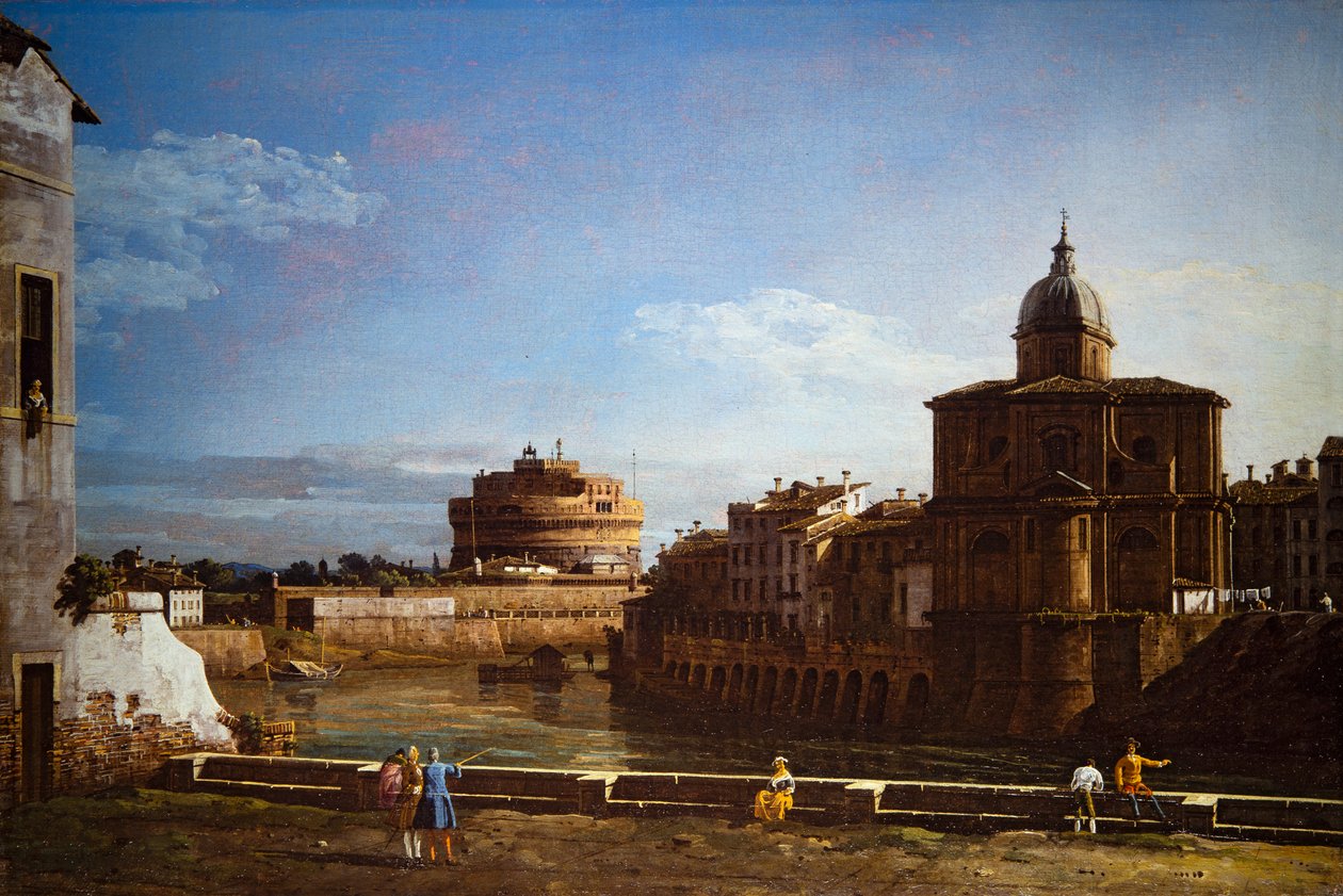 Two Views of Rome by Bernardo Bellotto