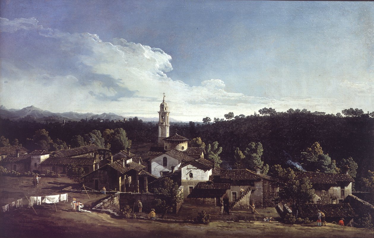 View of Gazzada near Varese by Bernardo Bellotto