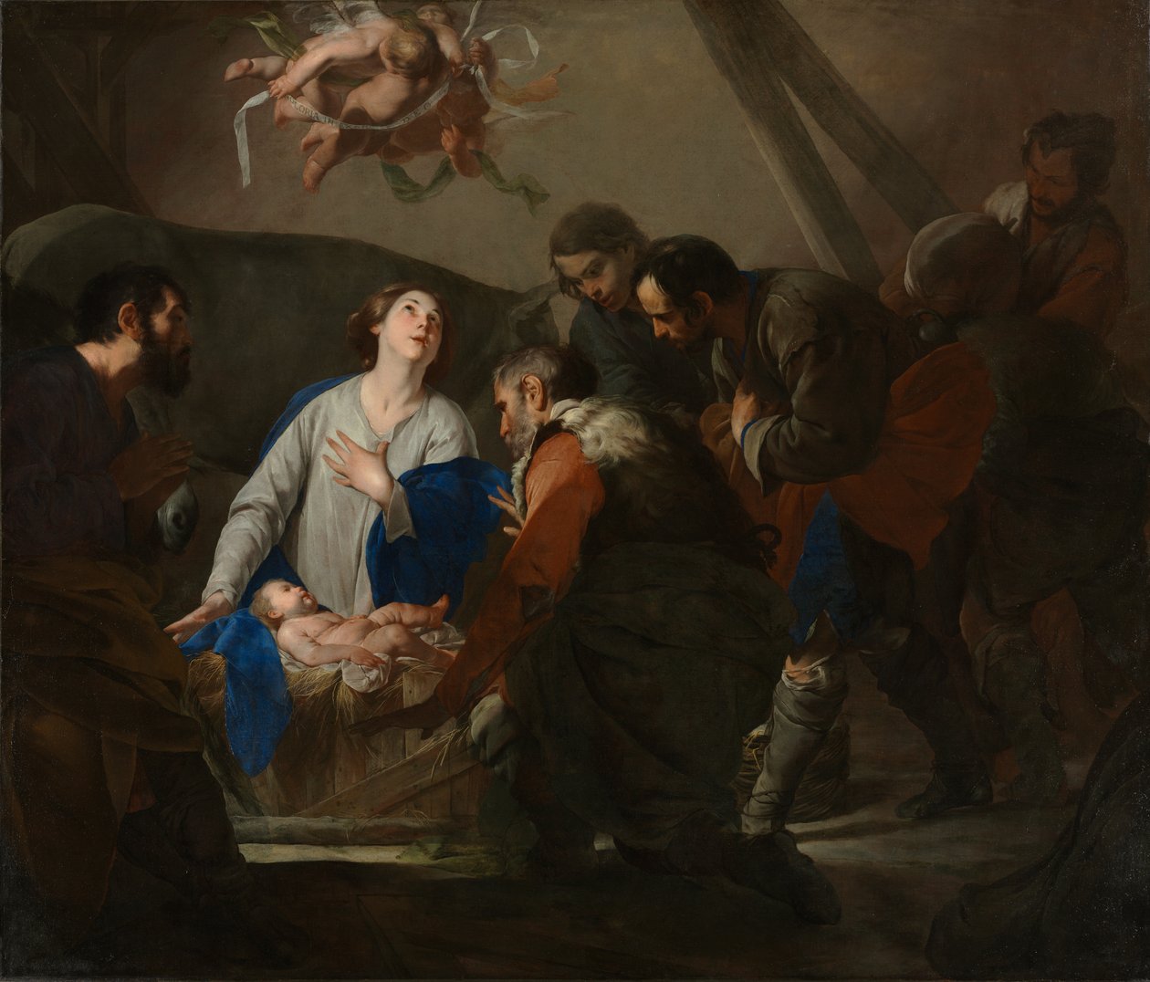 Adoration of the Shepherds by Bernardo Cavallino