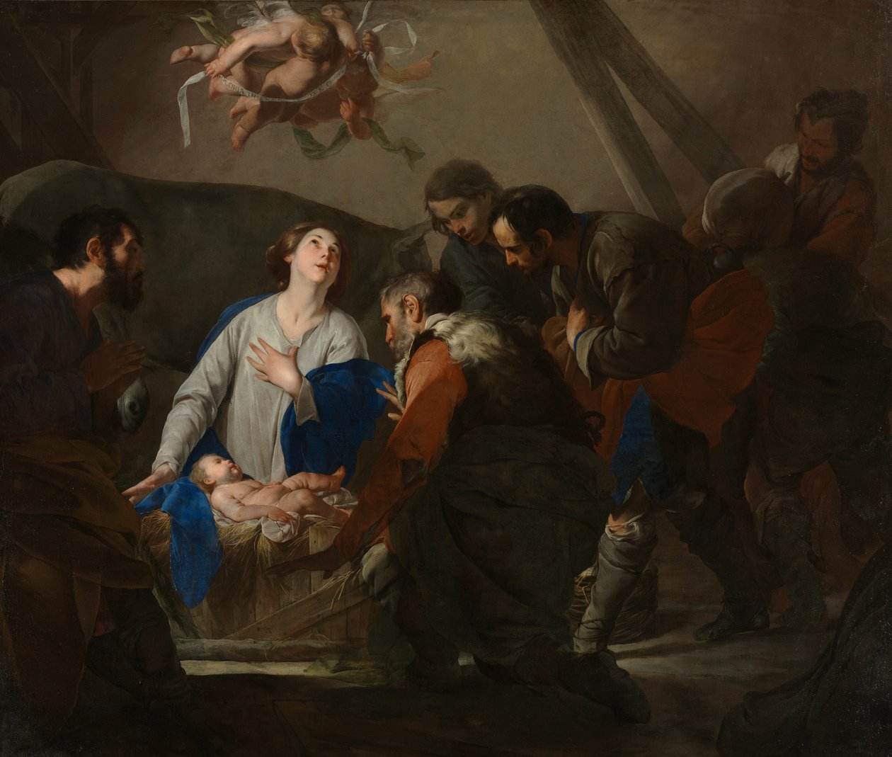 Adoration of the Shepherds by Bernardo Cavallino