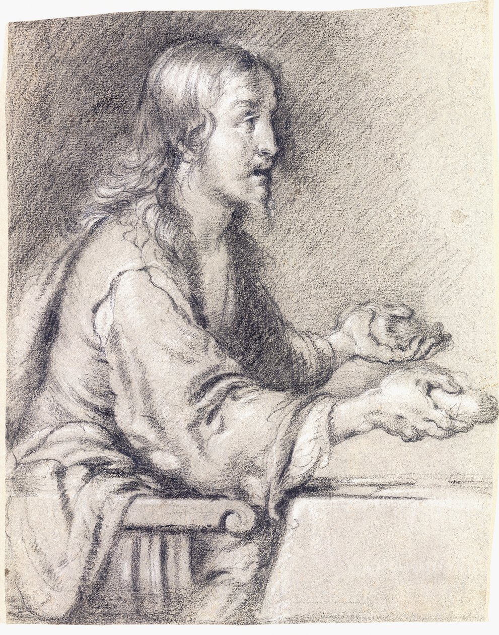 Christ at Emmaus Presenting the Bread by Bernardo Strozzi