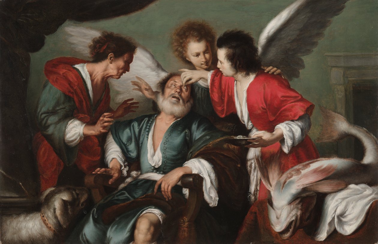 The Healing of Tobit by Bernardo Strozzi