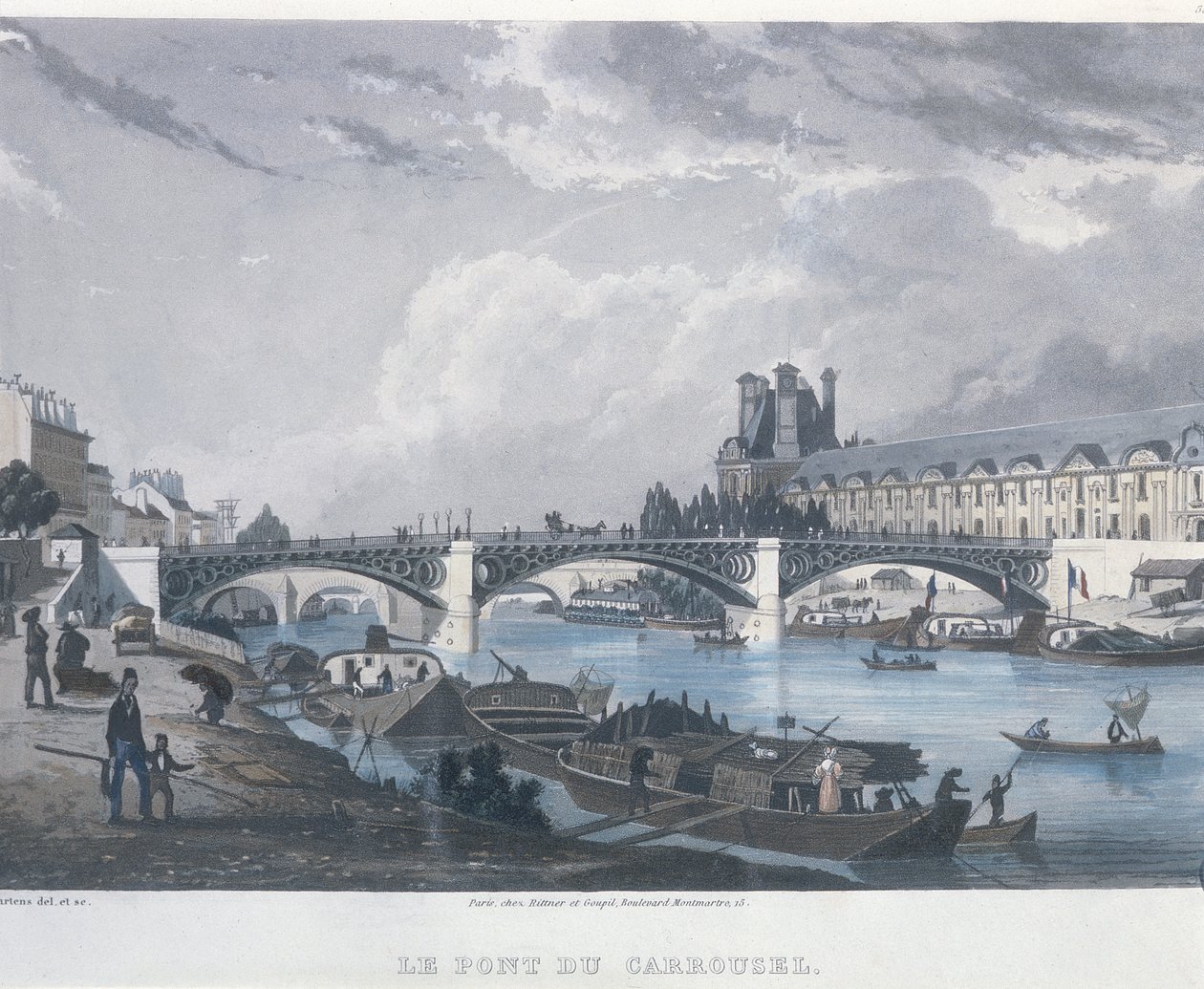 The Pont du Carrousel by Bernhard Schmidt