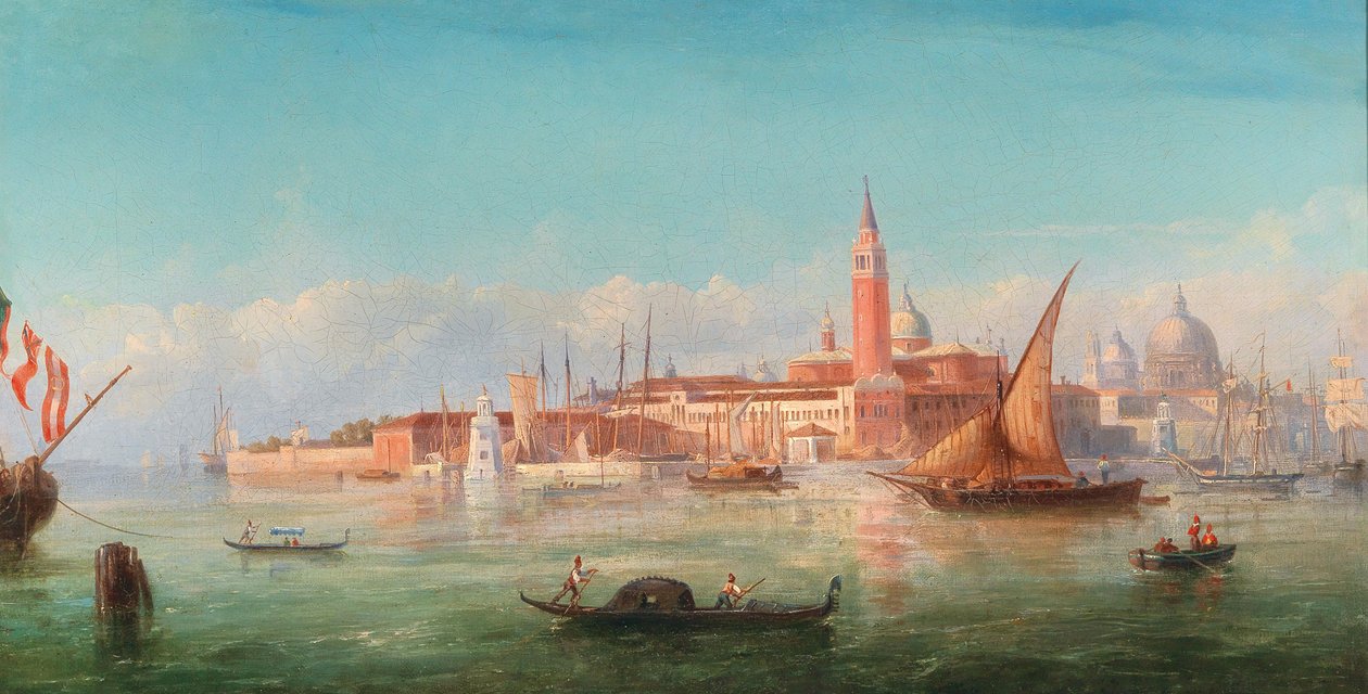 A View of Venice by Bernhard Fiedler