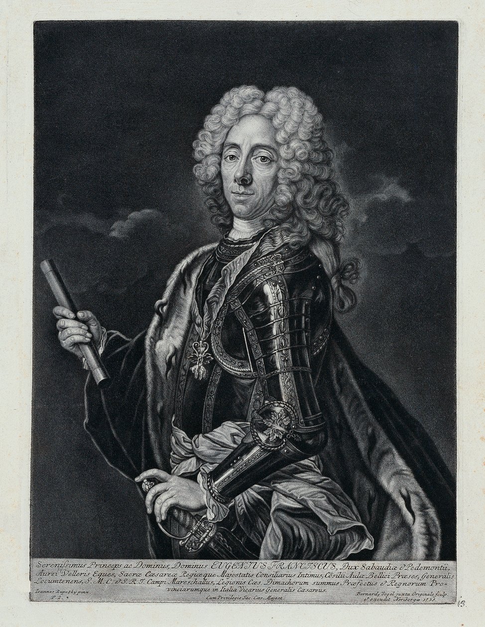 Prince Eugene of Savoy by Bernhard Vogel