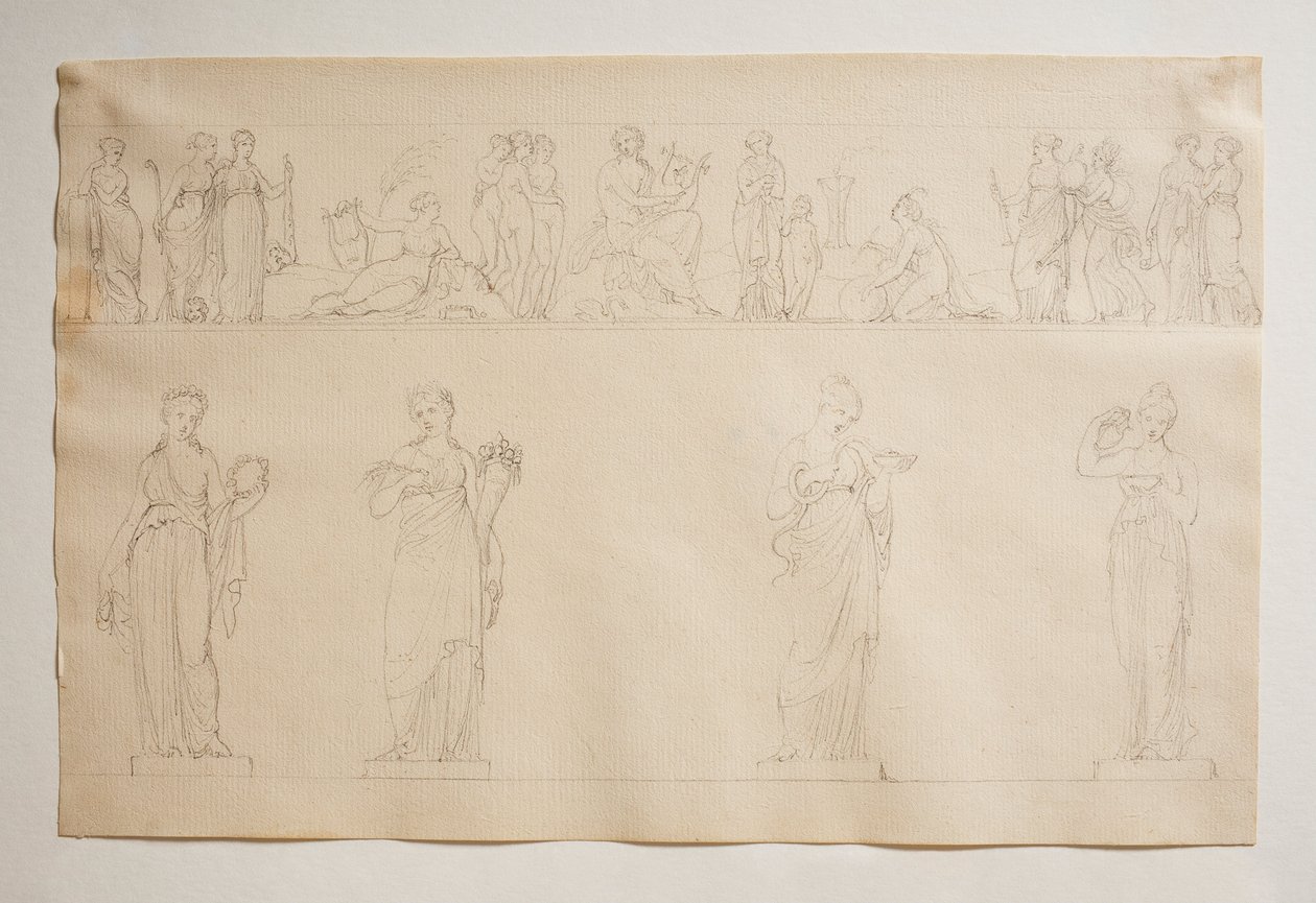 Apollo, the Graces and the Muses by Bertel Thorvaldsen