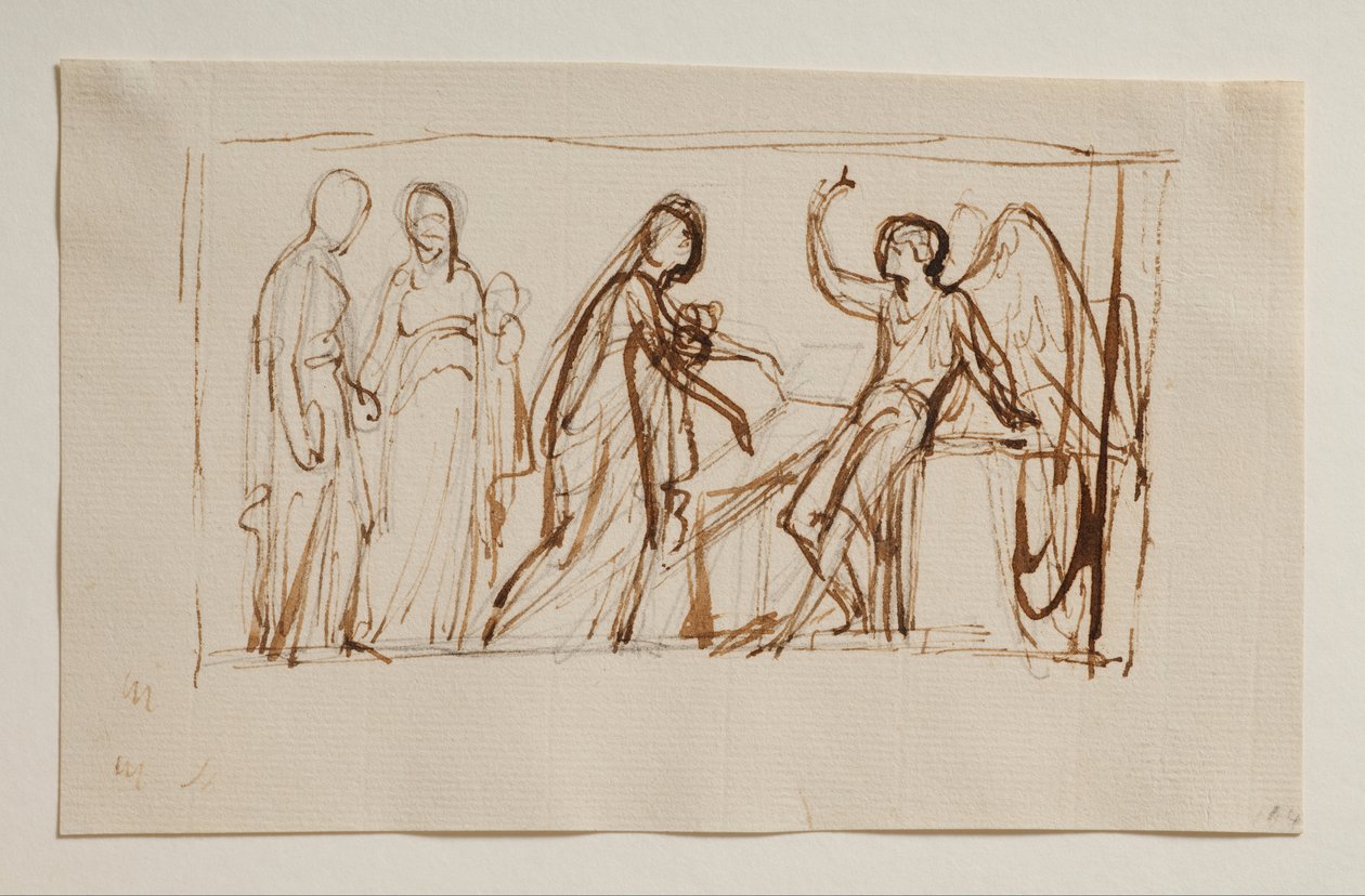 The Maries at the Sepulchre by Bertel Thorvaldsen
