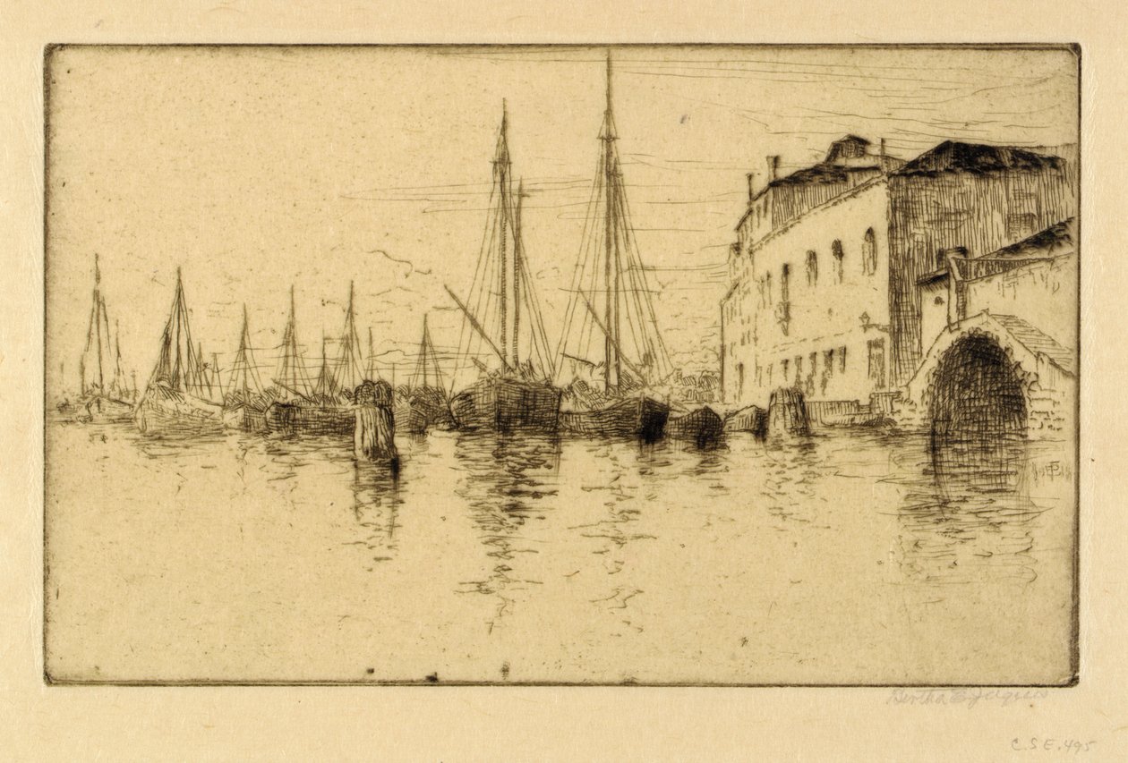 Along the Giudecca, Venice by Bertha E. Jaques