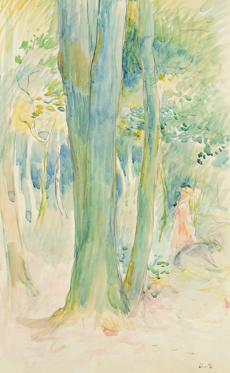 Under the Trees in the Wood, 1893 by Berthe Morisot