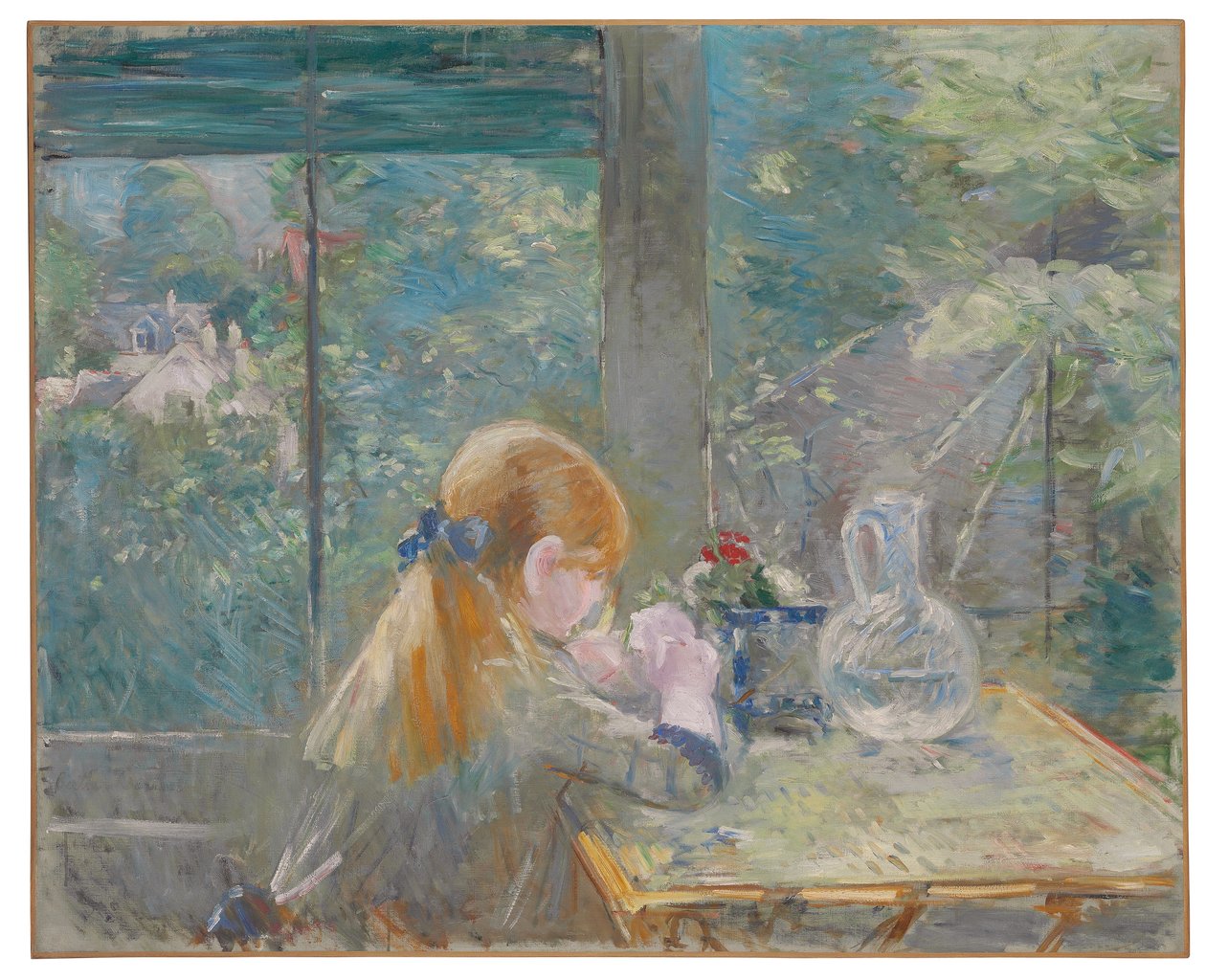 In the Veranda by Berthe Morisot