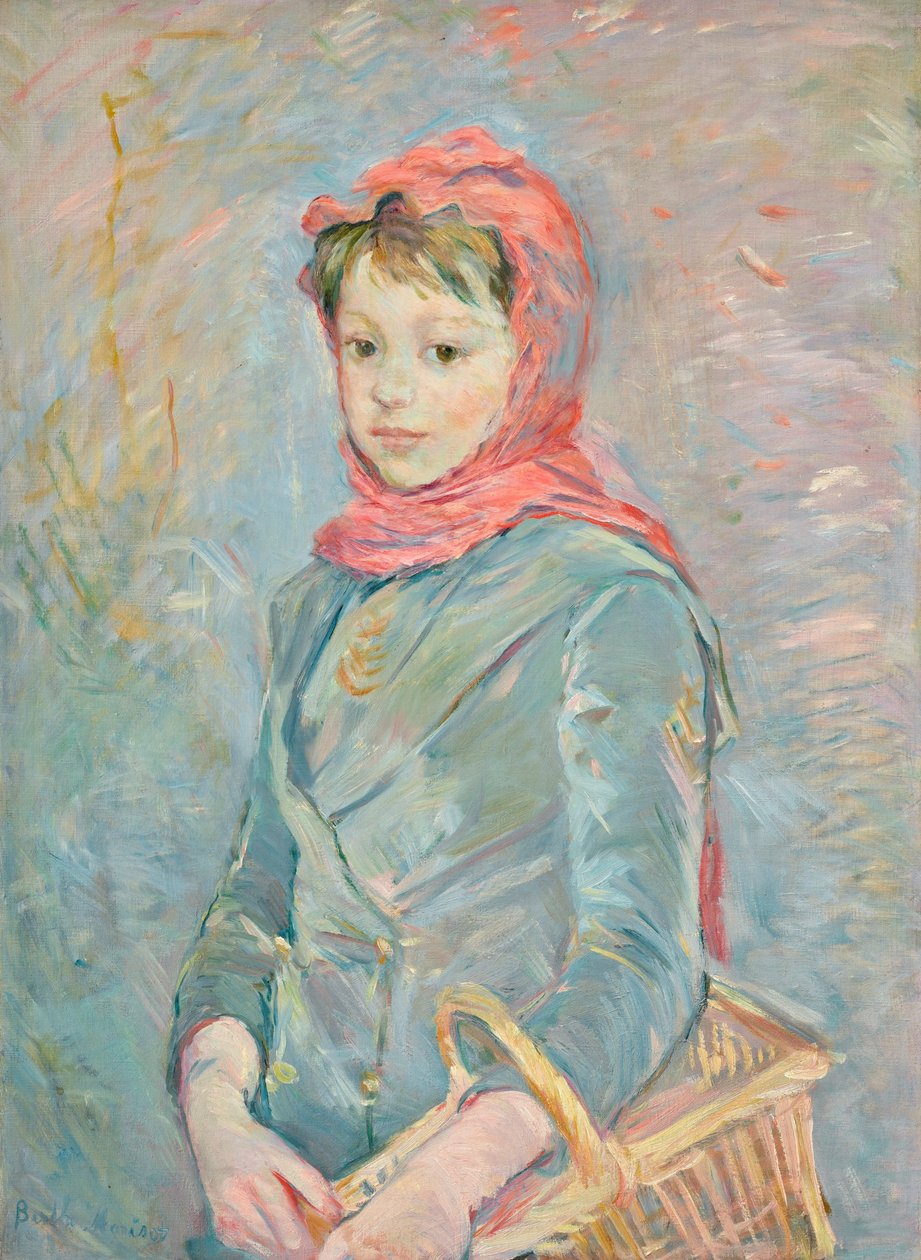 Little Girl Carrying a Basket by Berthe Morisot