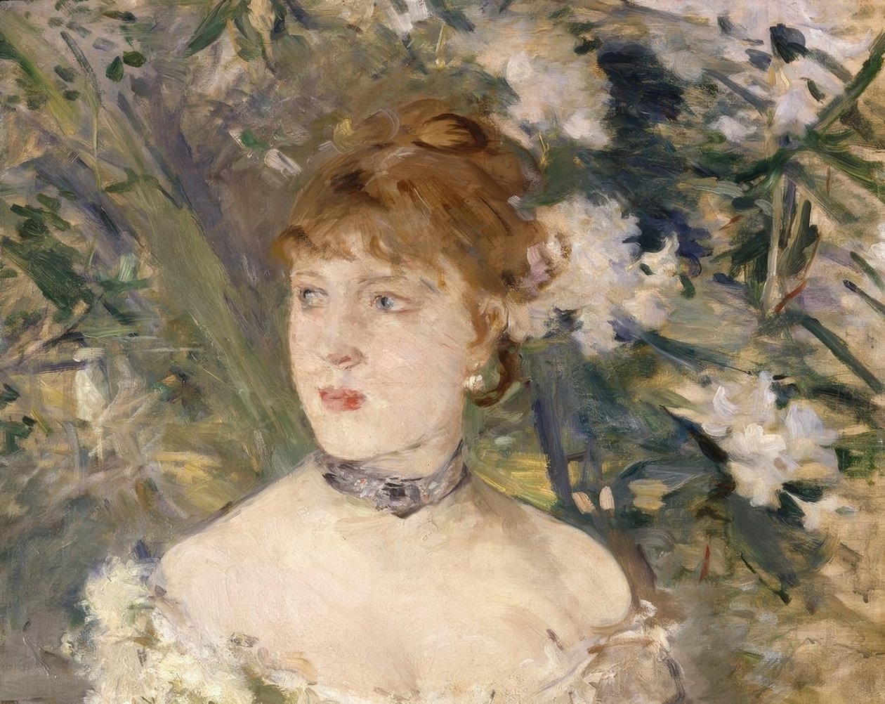 Young Woman in Ball Gown by Berthe Morisot