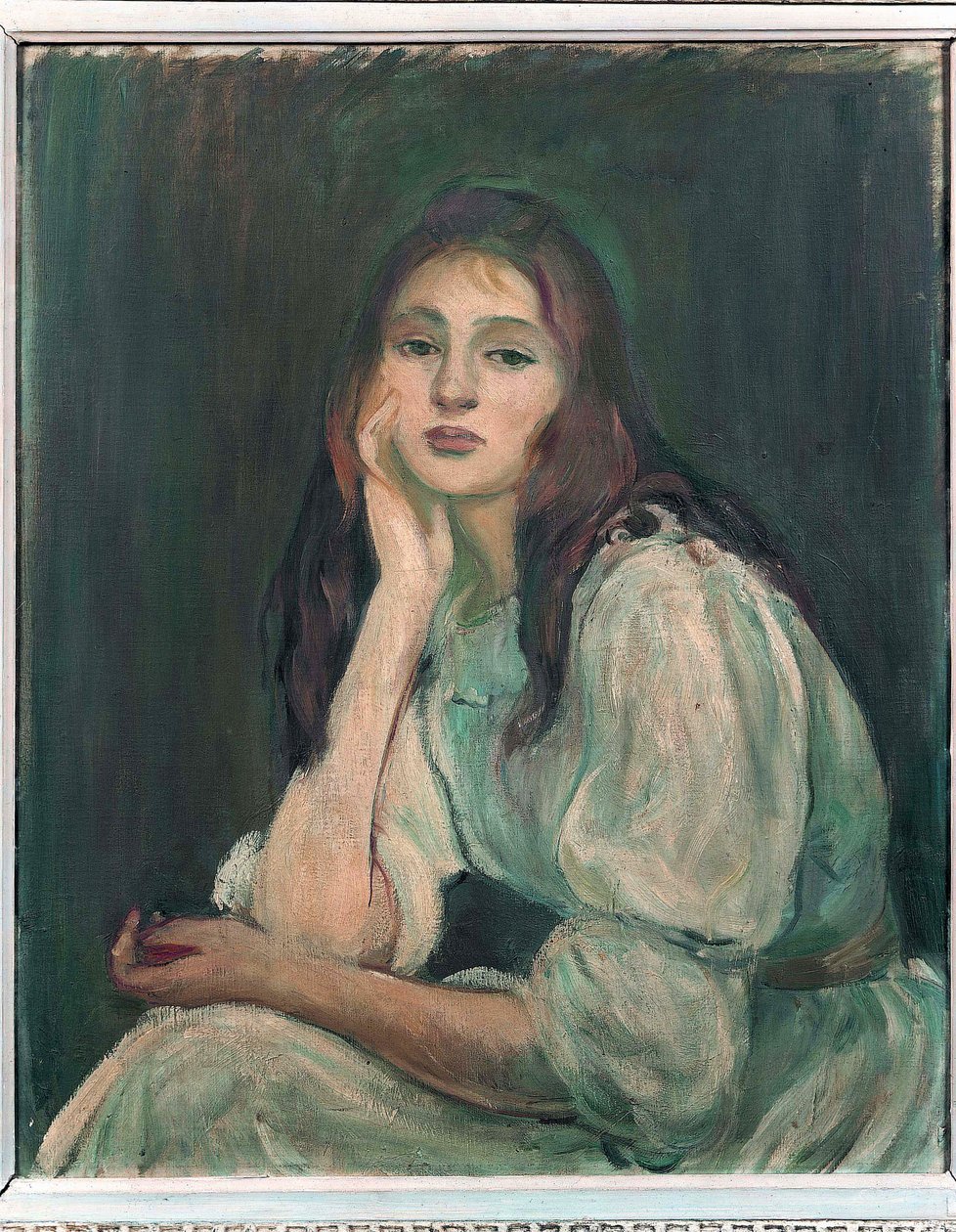 Julie Daydreaming by Berthe Morisot