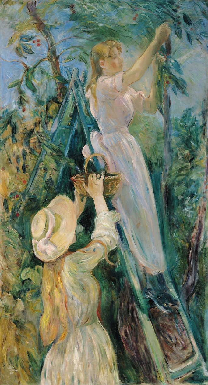 The Cherry Picker by Berthe Morisot