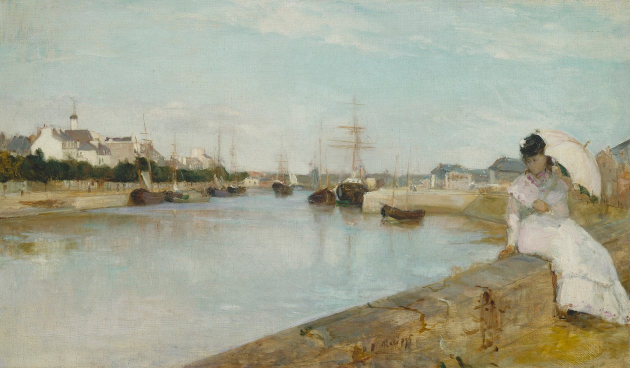 The Harbour at Lorient by Berthe Morisot