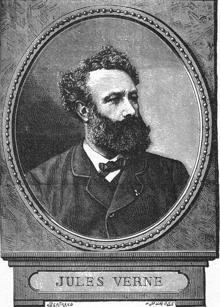 Jules Verne, Contemporary Portrait by Auguste Bertrand