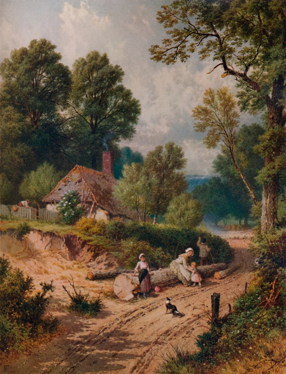 The Green Lane by Birket Foster