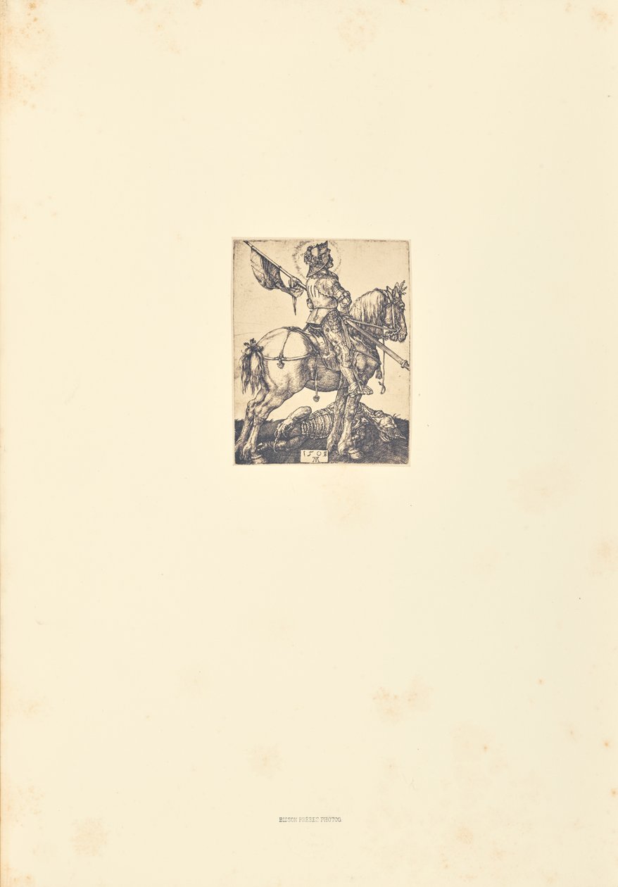 Saint George on Horseback by Bisson Frères
