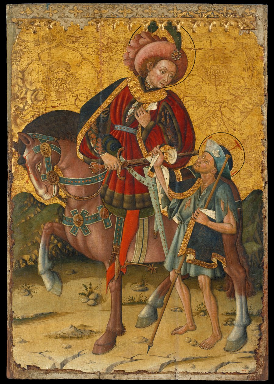 Saint Martin Sharing His Cloak by Blasco de Granen