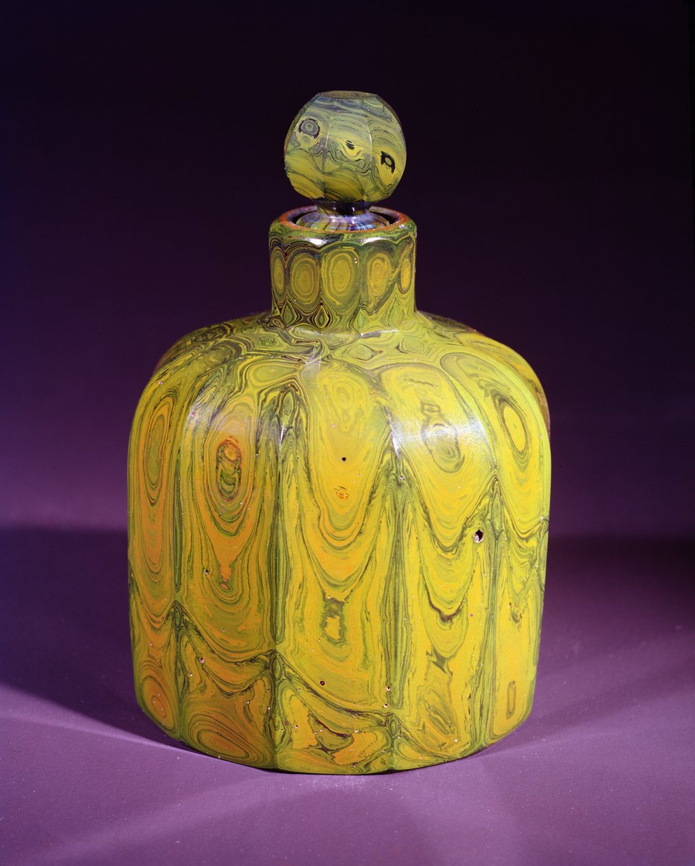 Lithyalin scent-bottle and stopper, c.1830 by Bohemian School