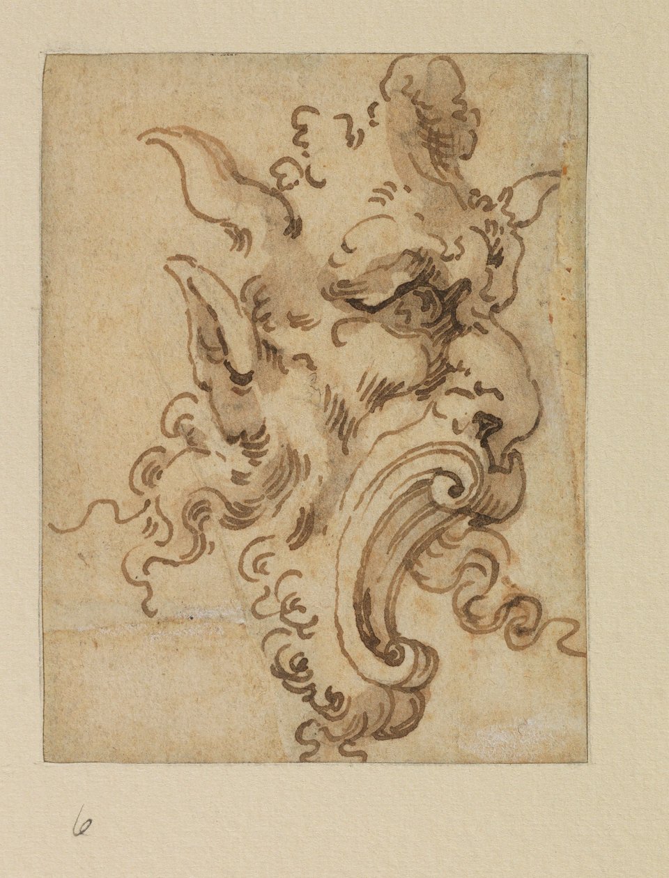 Grotesque Mask by Bolognese School