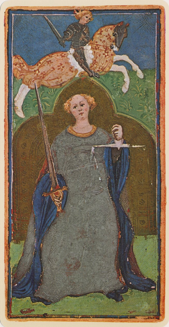 Justice, Facsimile of a Tarot Card from the 