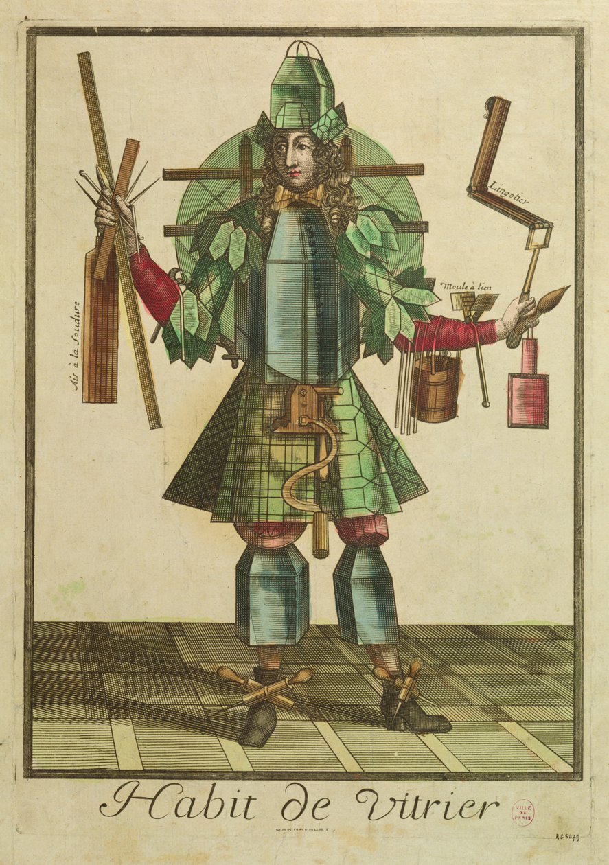 The Glaziers Costume by Bonnart 1650 1750 Bonnart 1650 1750