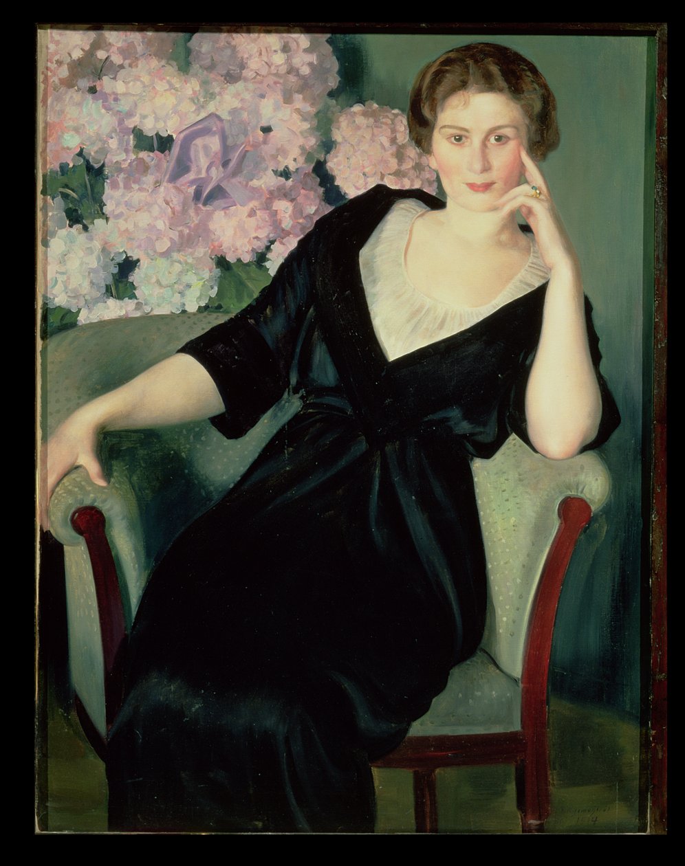 Portrait of Rene Ivanovna Notgaft by Boris Mikhailovich Kustodiev