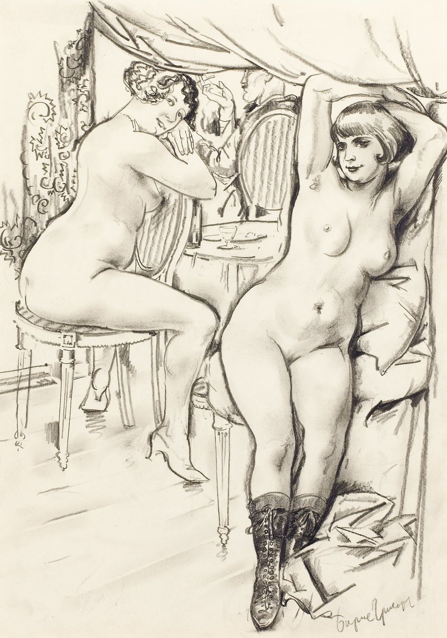 Prostitutes by Boris Dmitrievich Grigoriev