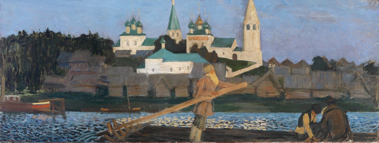 On The Volga, 1906 by Boris Mikhailovich Kustodiev