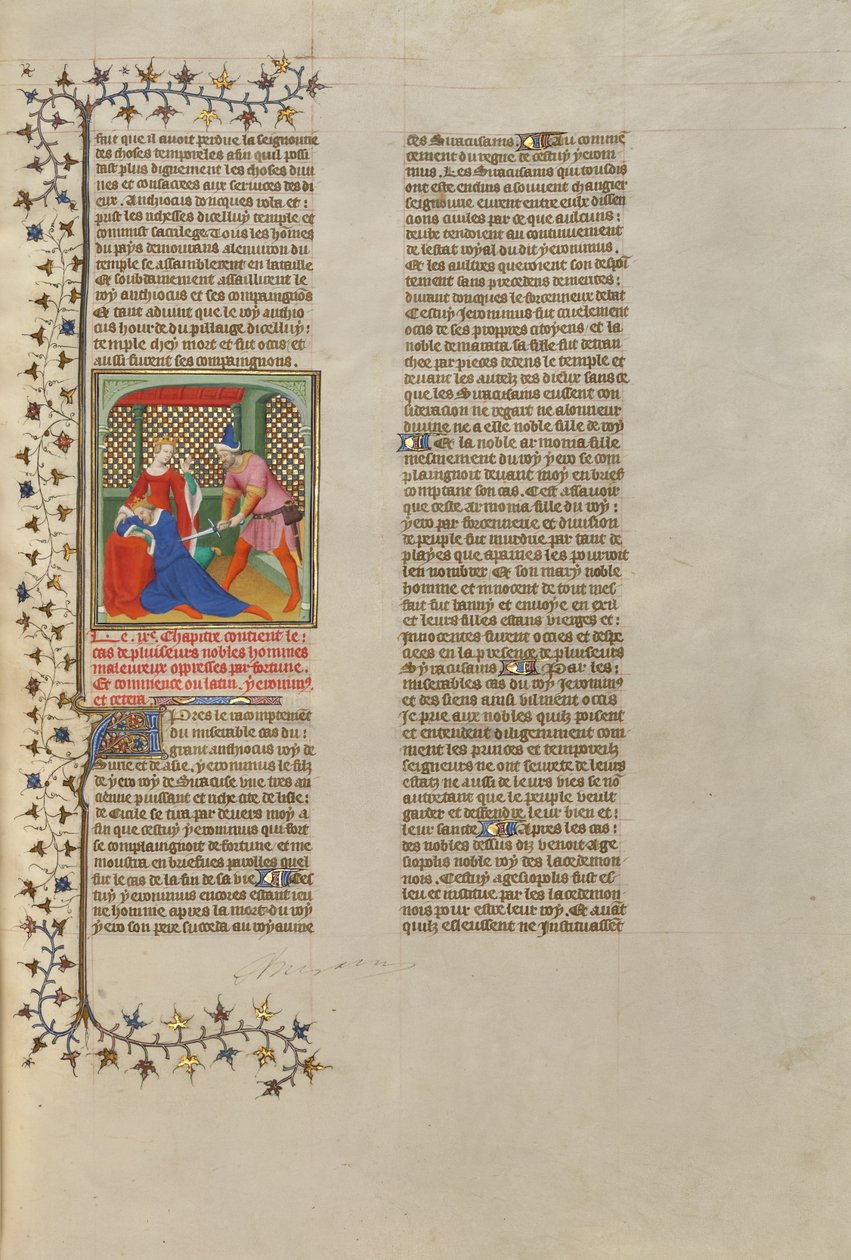 The Assassination of Hieronymus, King of Syracuse by Boucicaut Master