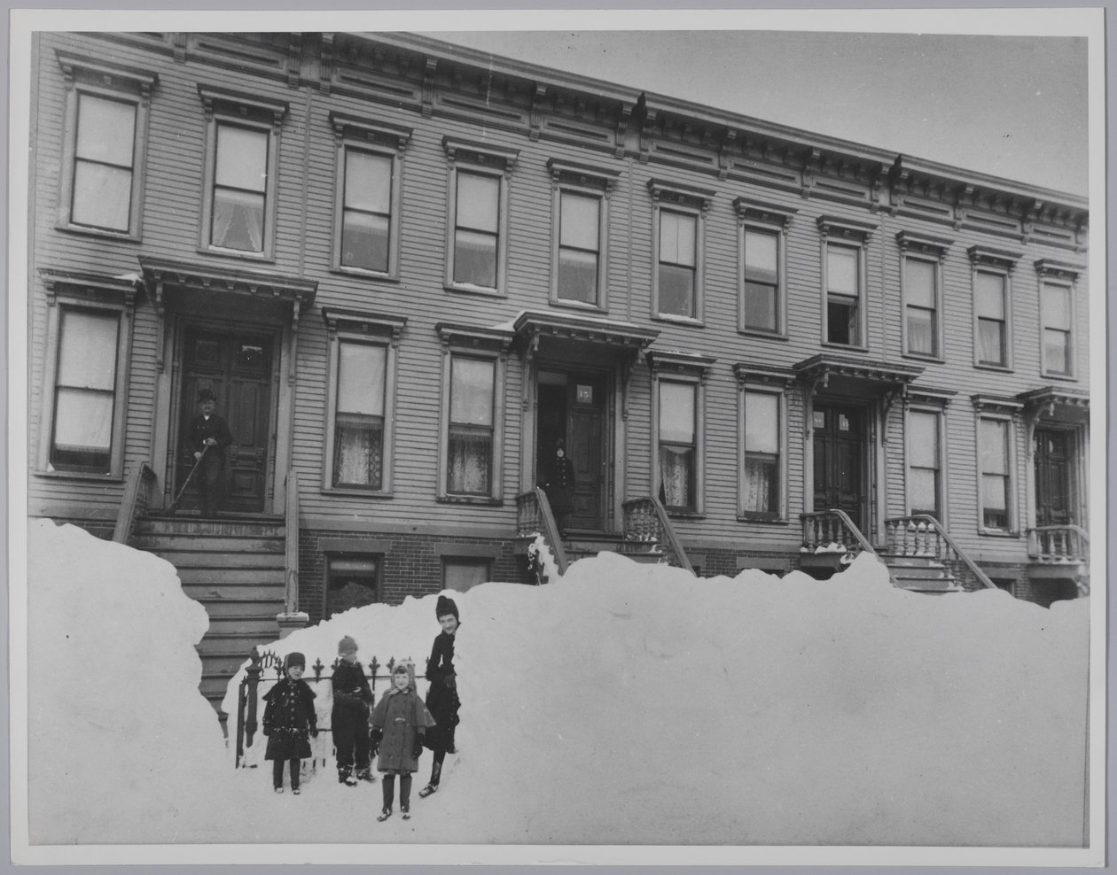 Blizzard of March 1888, Brooklyn by Breading G. Way