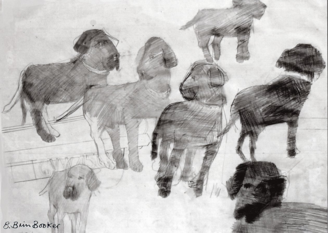 Rex - sketches at the used car lot by Brenda Brin Booker