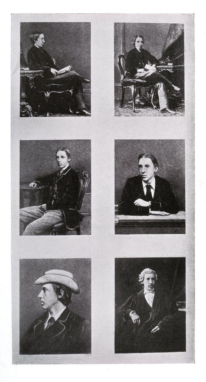 Series of photographs of Robert Louis Stevenson as an adolescent, as a young man and as a barrister by British Photographer