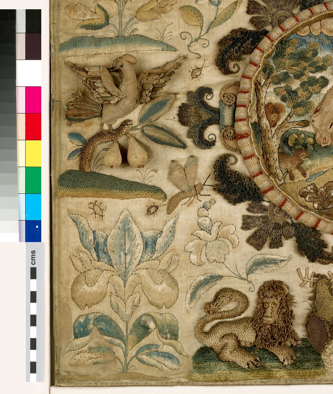 Textile panel with The Sacrifice of Isaac by British School