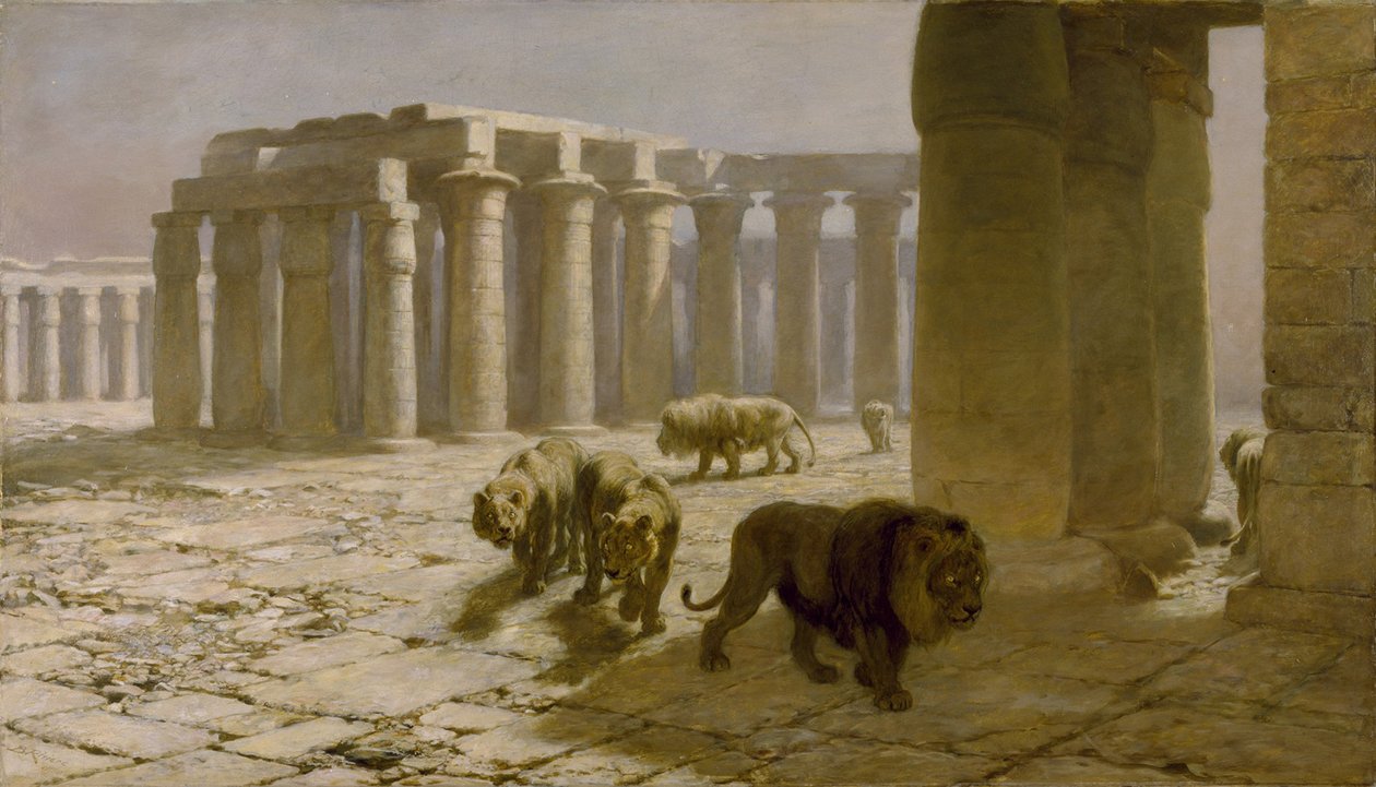 Syria, The Nightwatch, 1880 by Briton Riviere