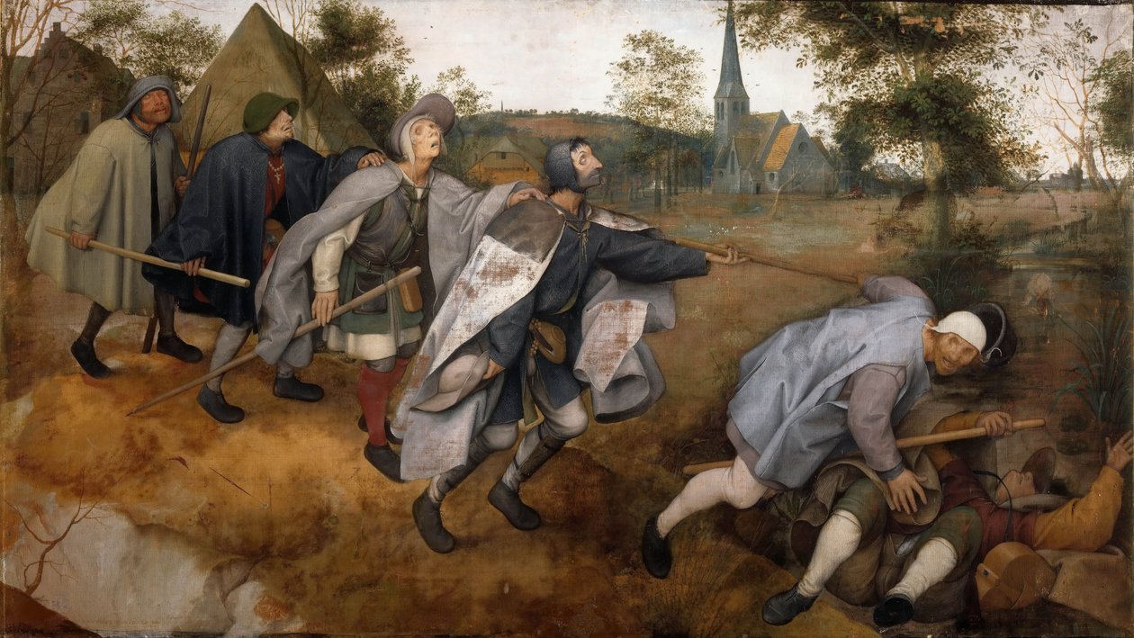 The Blind Leading the Blind by Bruegel