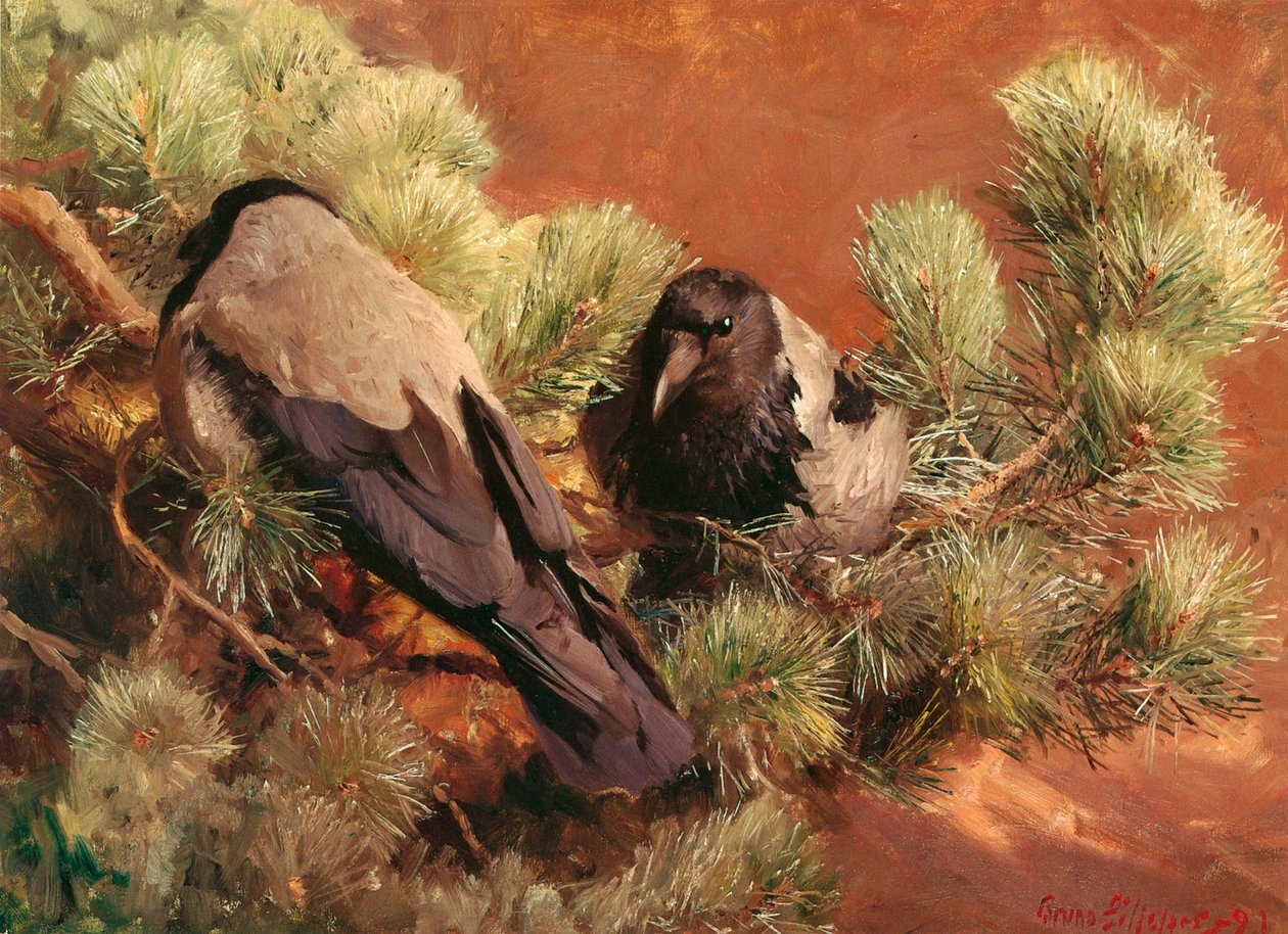 Hooded Crows by Bruno Andreas Liljefors