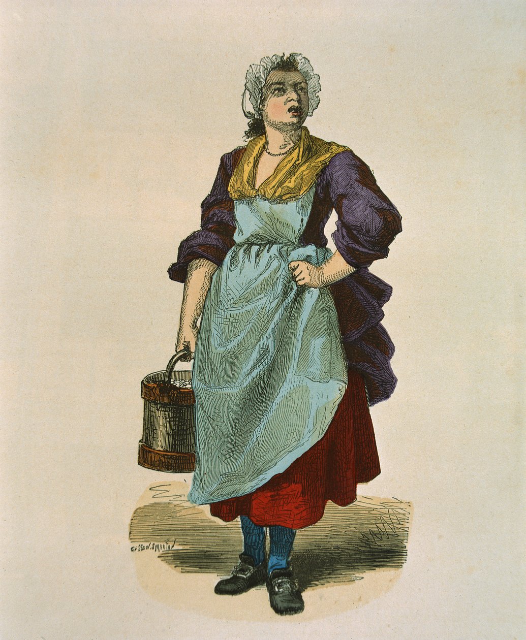 Walnut Seller in 1774 by Burn Smeeton