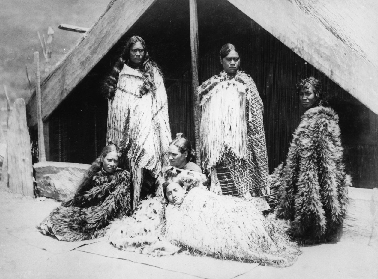A Group of Maori Women, c.1880s by Burton Brothers Studio