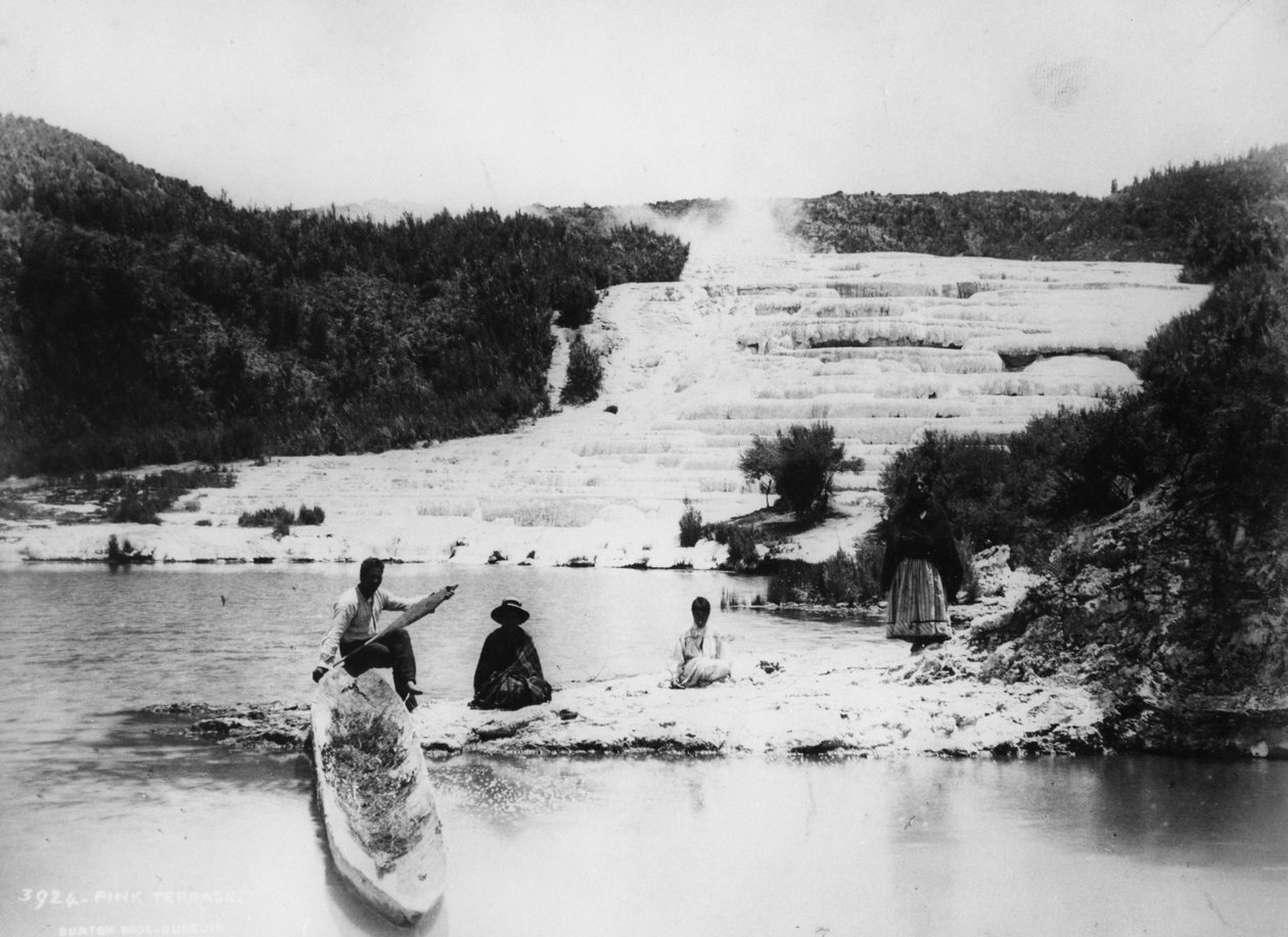 Pink Terraces, c.1880s by Burton Brothers Studio