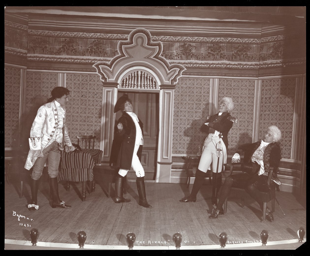 A Scene from an Amateur Production of The Rivals, Presented at Barnard College, New York by Byron Company