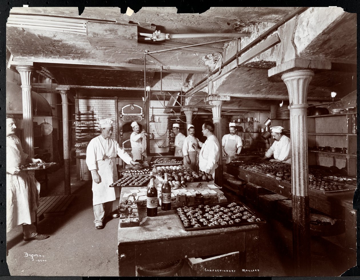 Cooks working in the kitchen at Maillard