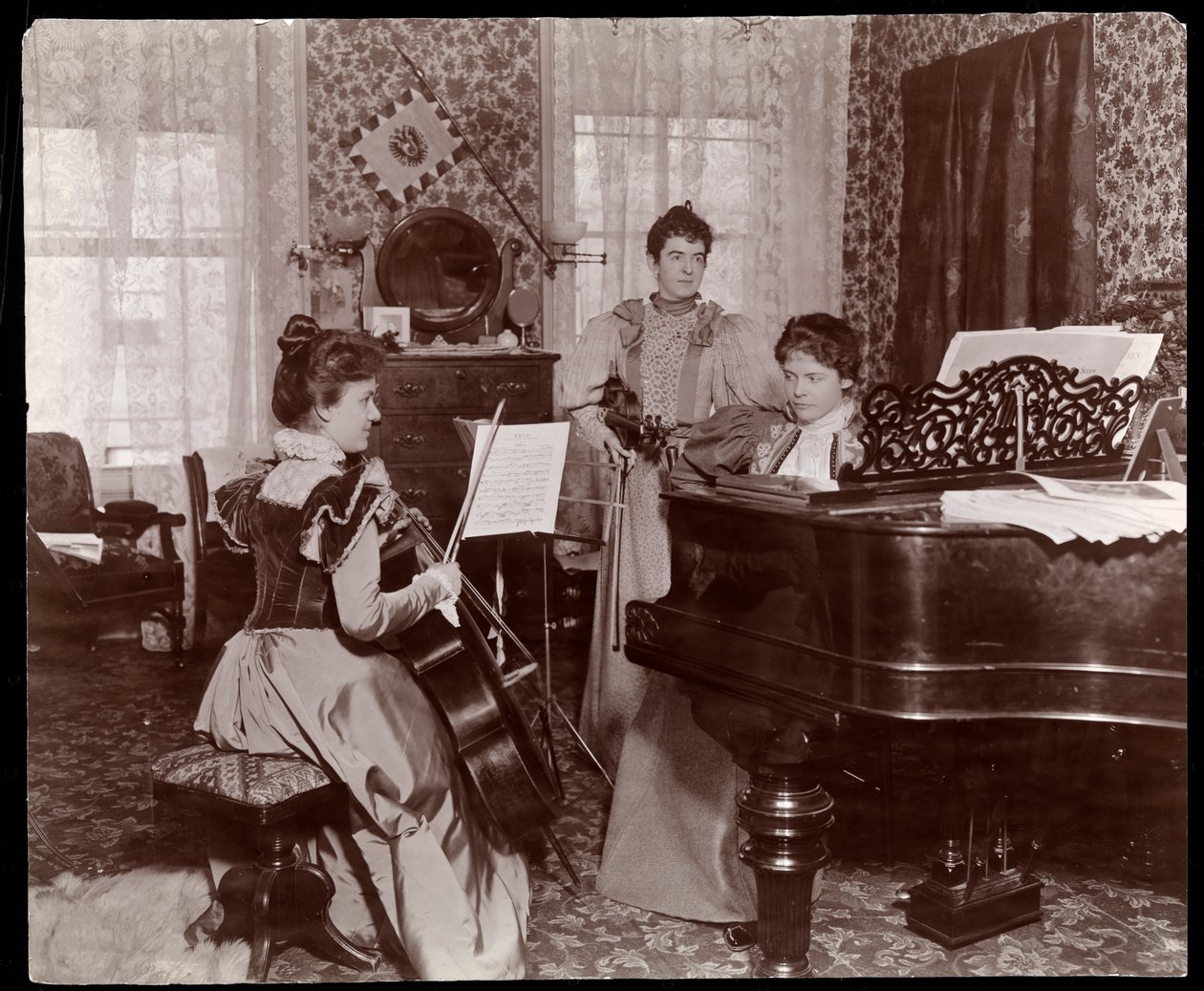 Maud Powell and Two Accompanists by Byron Company