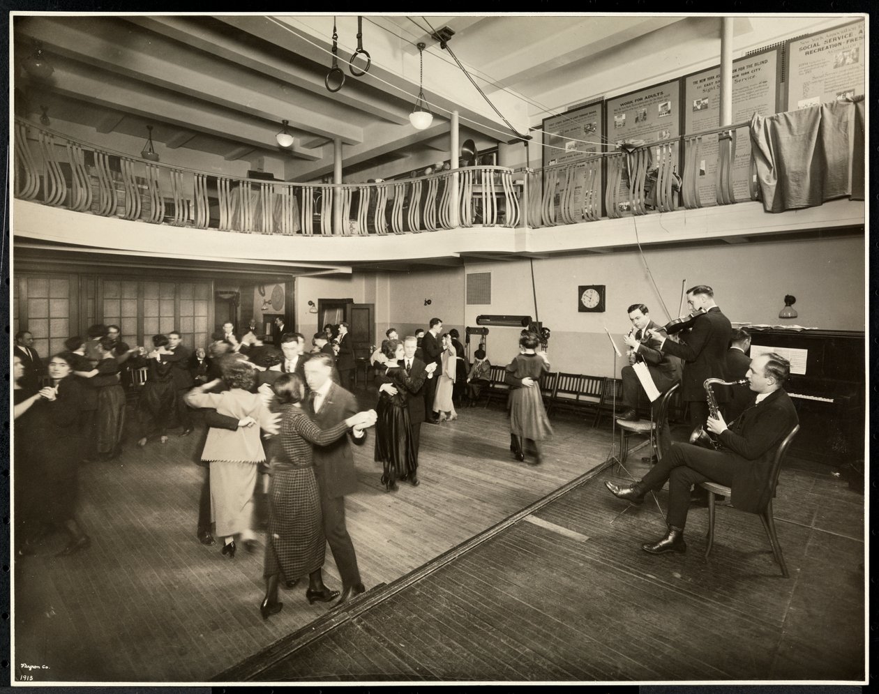 Monthly Dance at the New York Association for the Blind, 111 East 59th Street, New York by Byron Company