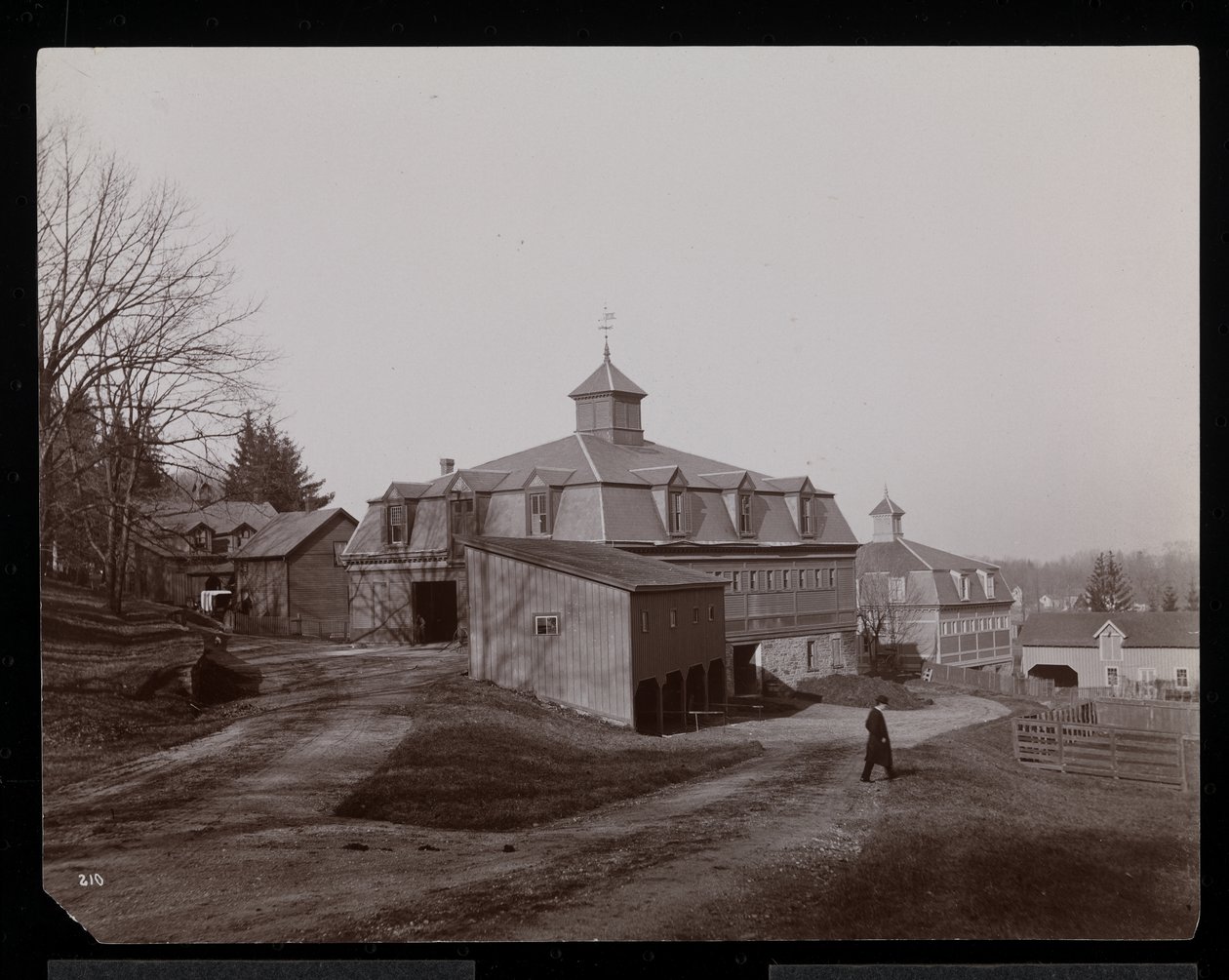 The Stables of the Edwin Gould Estate at Rhinecliffe or Rhinebeck by Byron Company