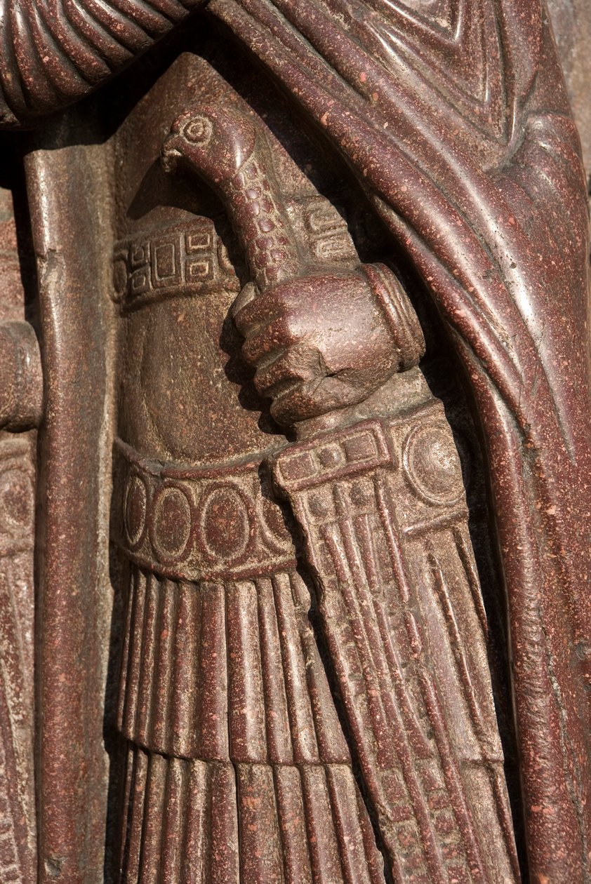 Detail from the Portrait of the Four Tetrarchs, c.300 by Byzantine