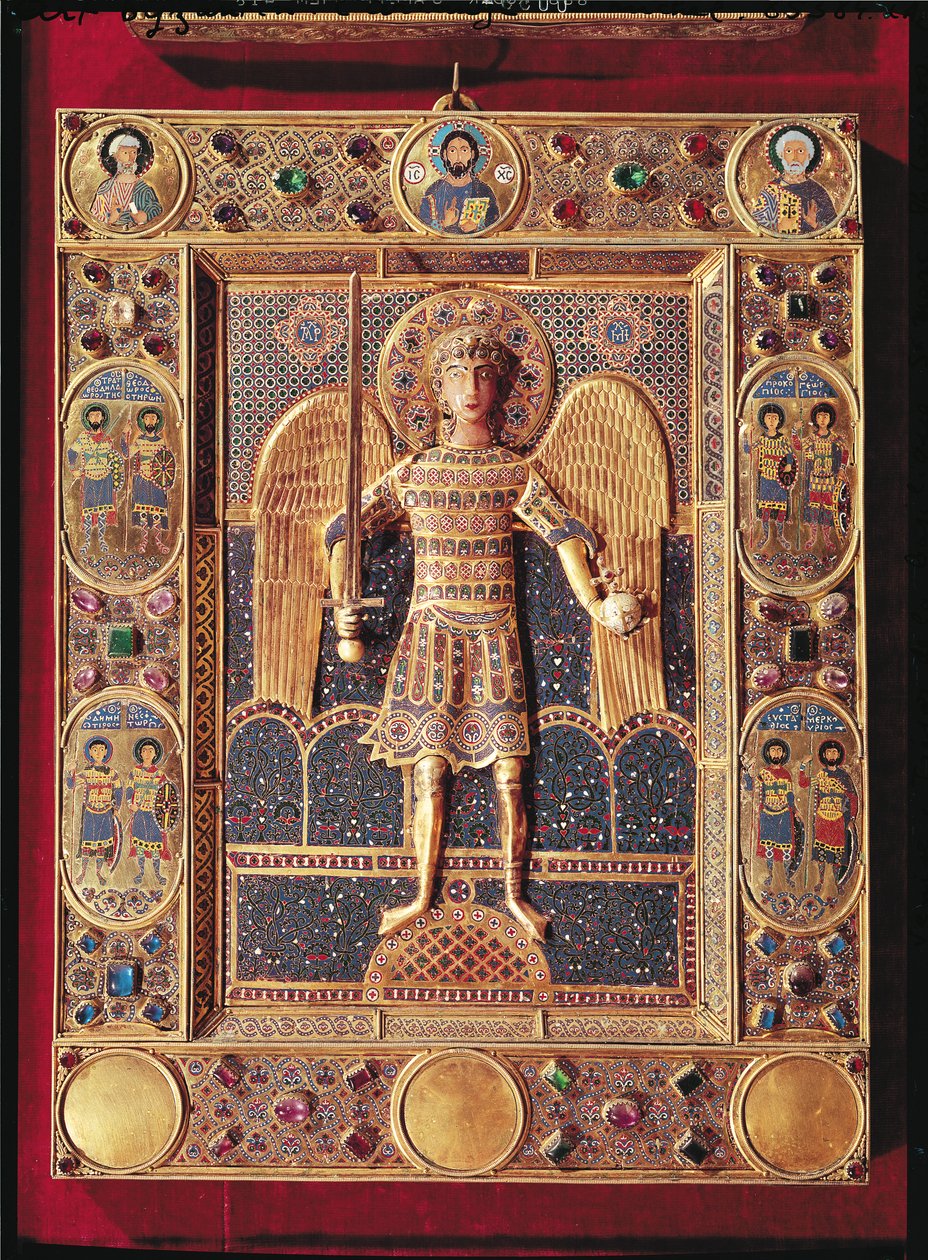 Enamelled Plaque Depicting the Archangel Michael by Byzantine