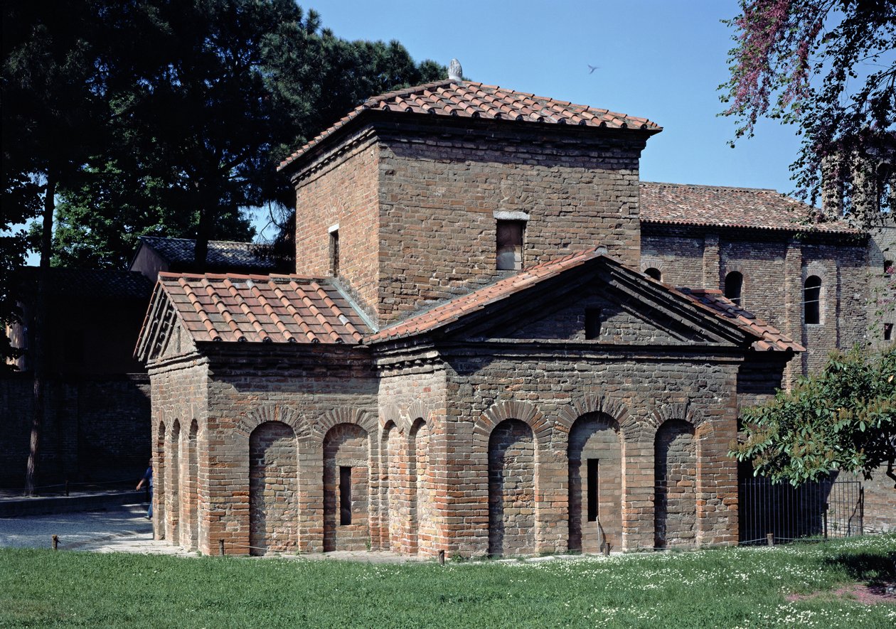 Rear facade of the tomb by Byzantine